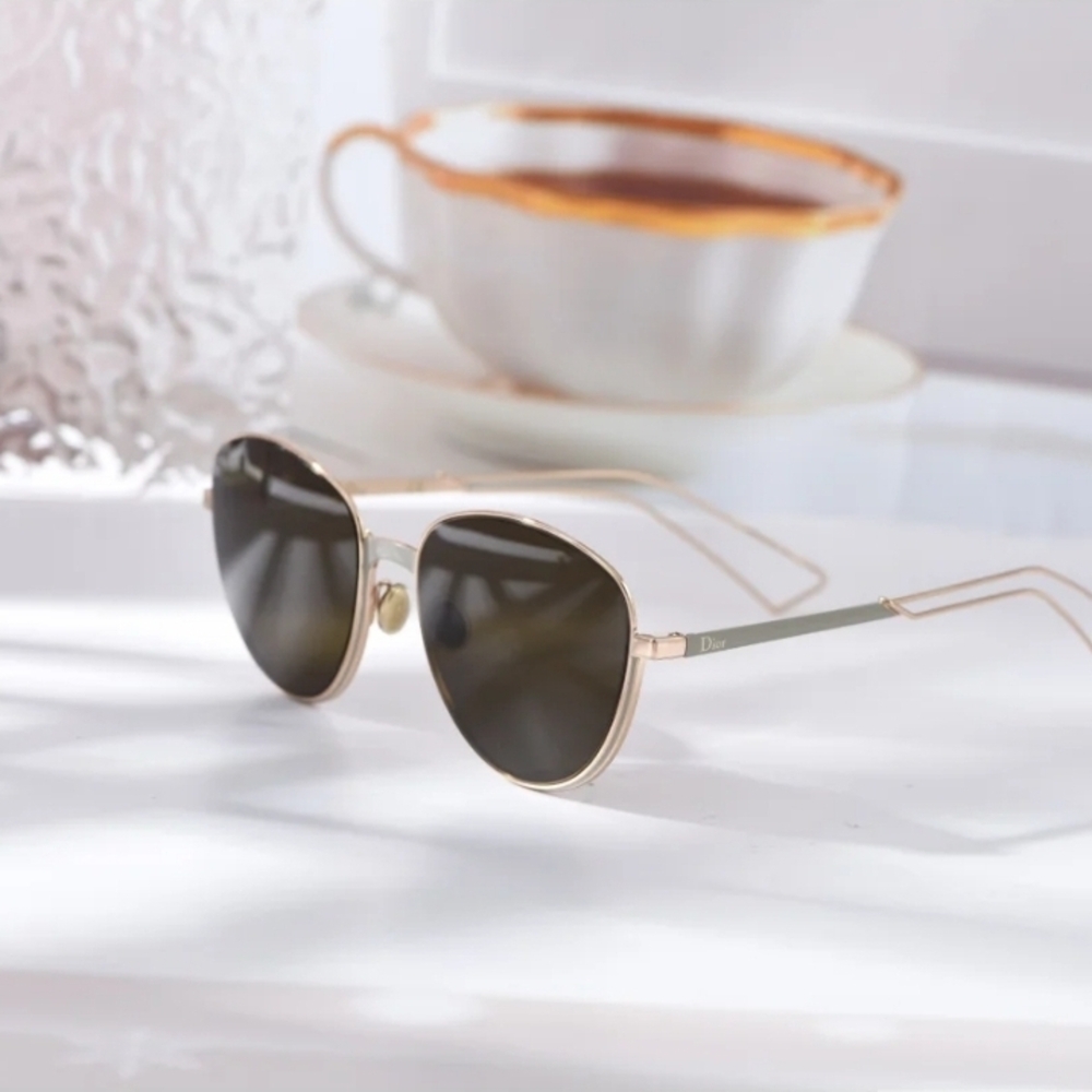 Dior Rose Gold and Black Sunglasses - Picture 7 of 12